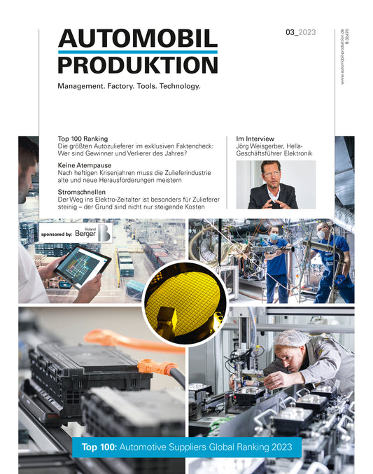 AUTOMOBIL PRODUKTION Top 100 Automotive Suppliers 2023 (Printheft inkl. PDF-Download)